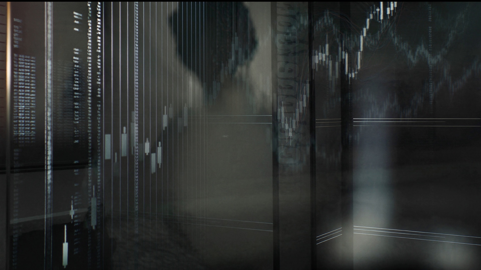 Abstract financial trading environment.