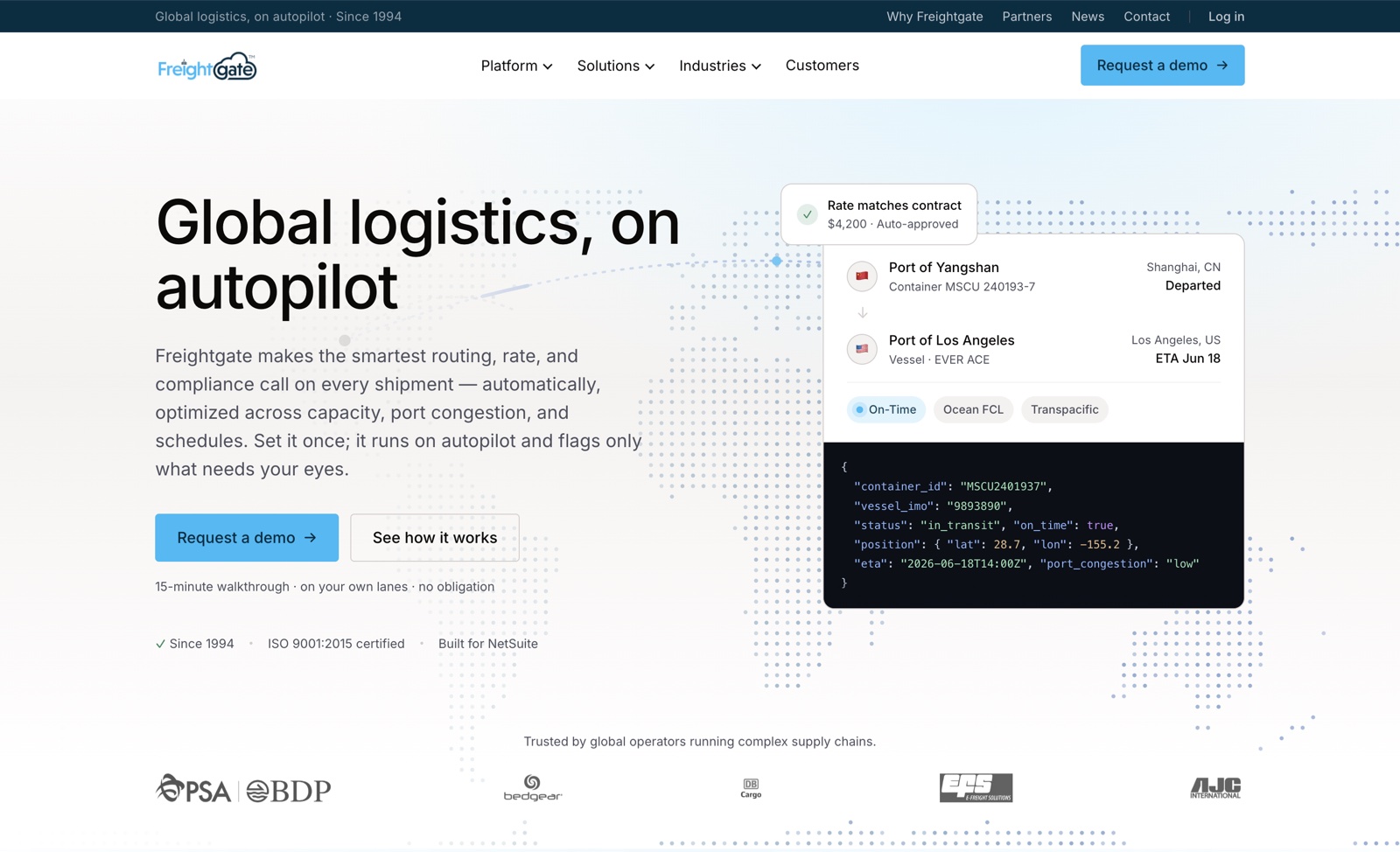 FreightGate project by Tusk Creative Studios.