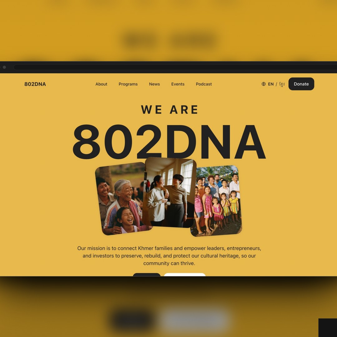 802DNA website by Tusk Creative Studios.